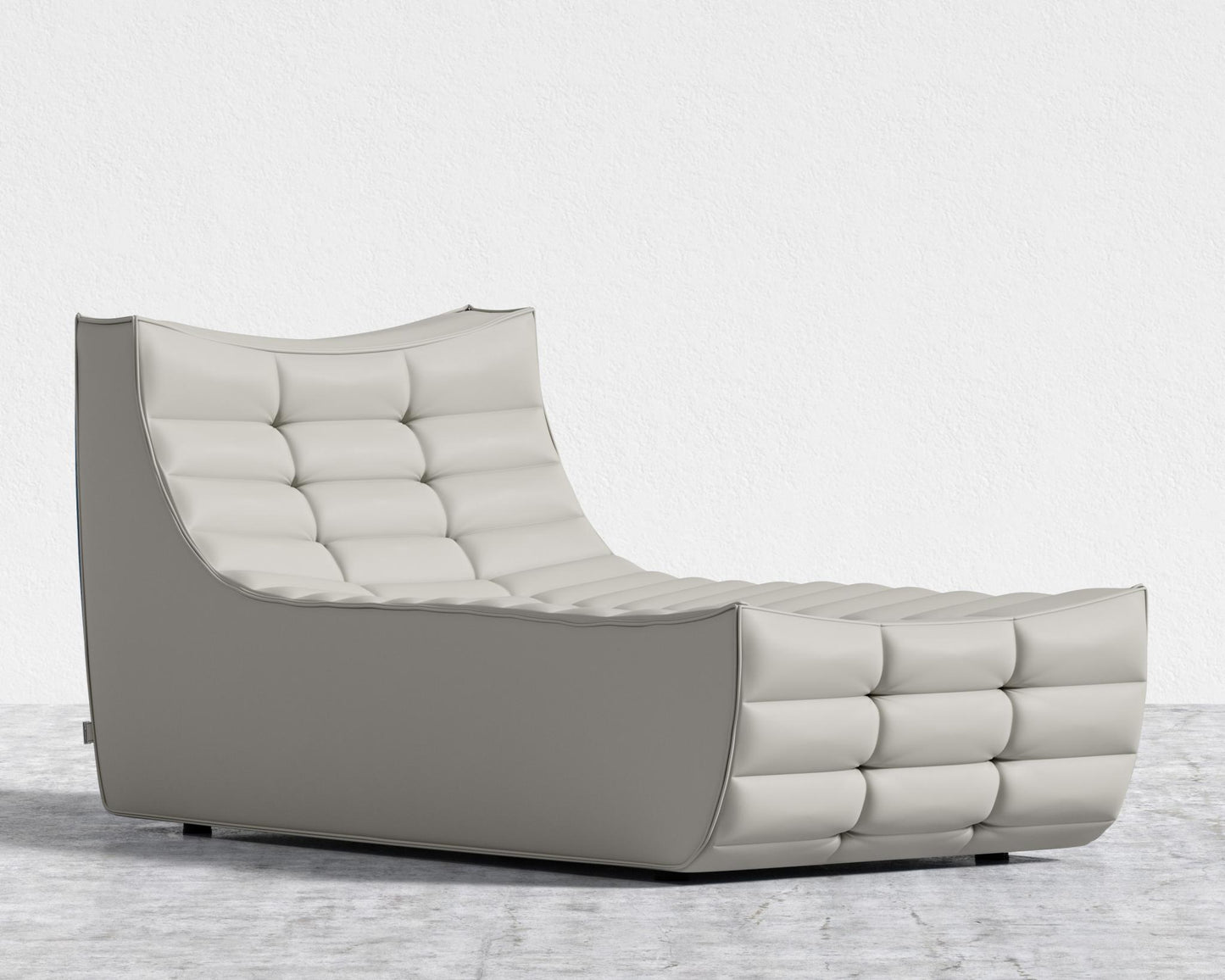 Tanner Chaise - Trento Microfiber Leather - Trento Taupe