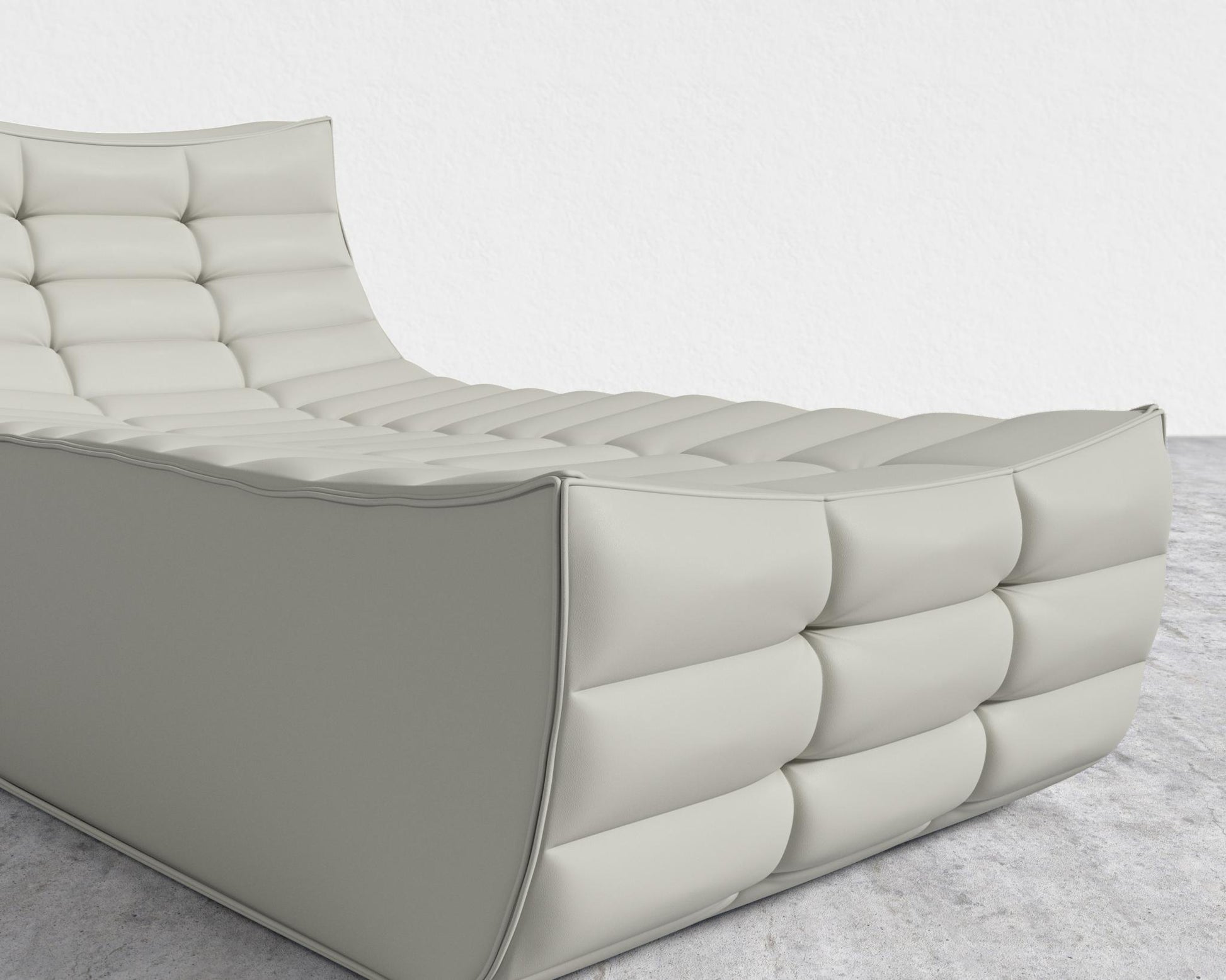 Tanner Chaise - Trento Microfiber Leather - Trento Taupe