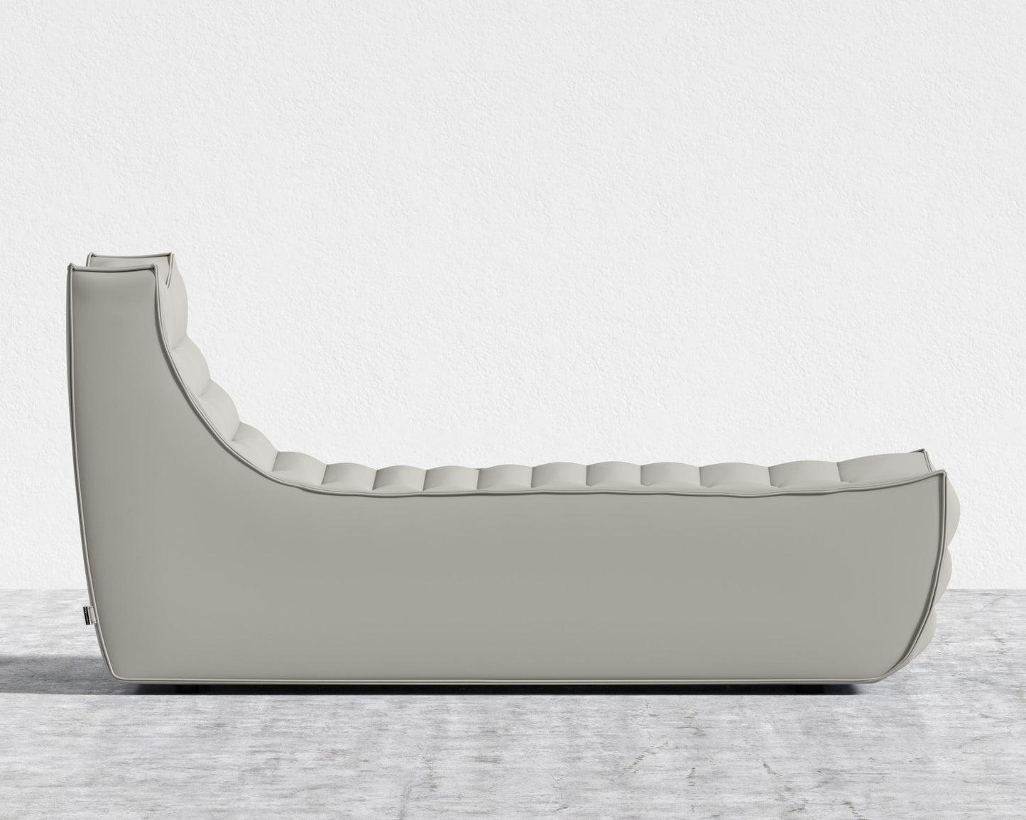 Tanner Chaise - Trento Microfiber Leather - Trento Taupe