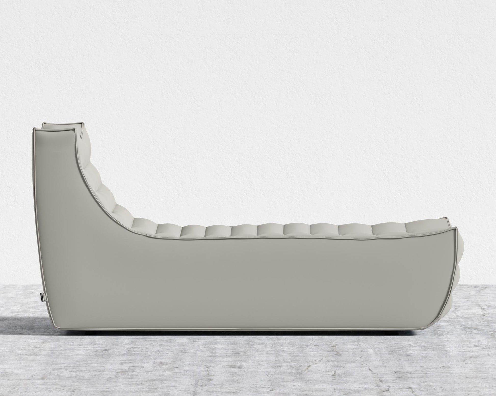 Tanner Chaise - Trento Microfiber Leather - Trento Taupe