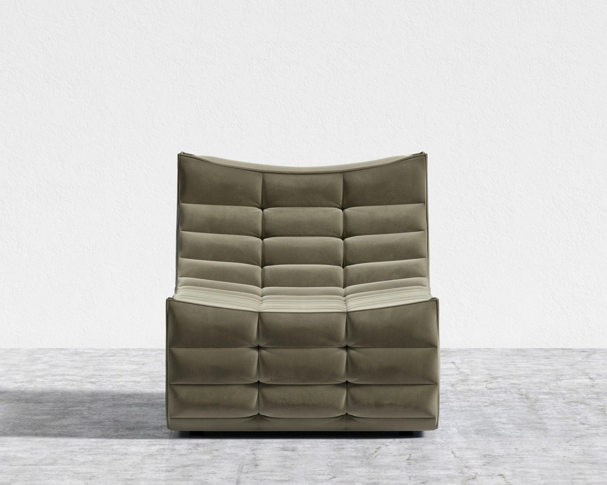 Tanner Chaise - Signature Plush Velvet - Olive Green