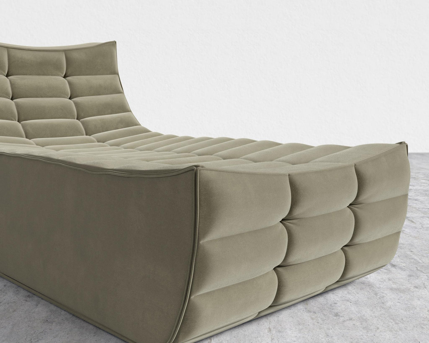 Tanner Chaise - Signature Plush Velvet - Olive Green