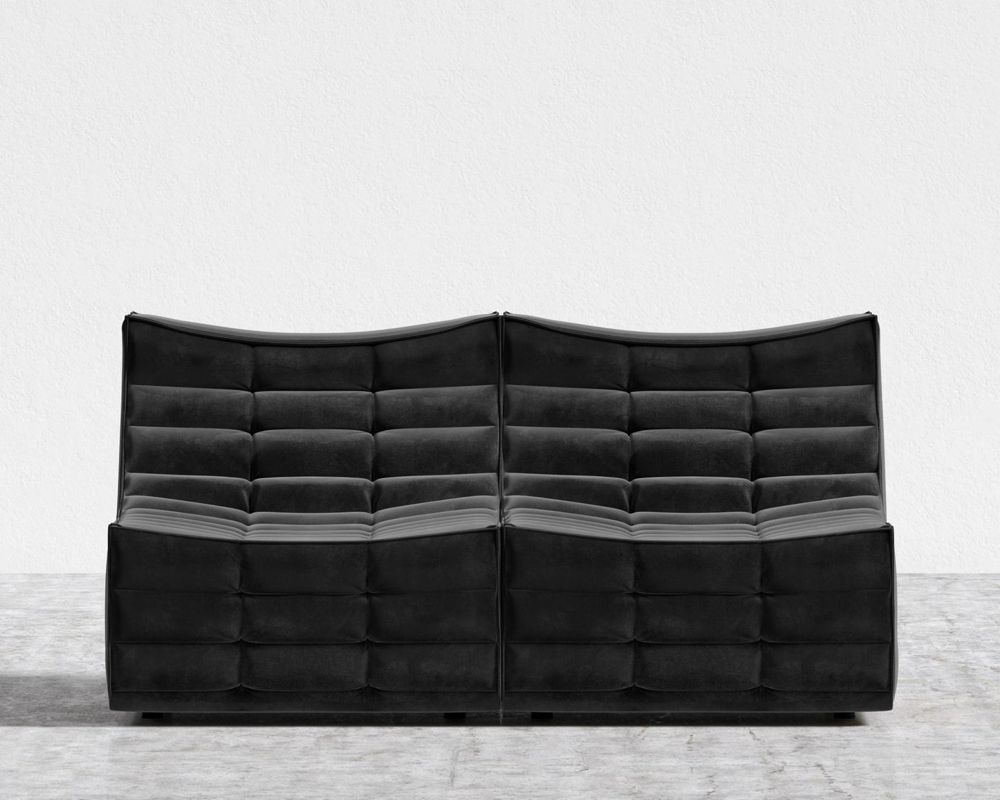 Tanner Sofa - Plush Velvet - Black
