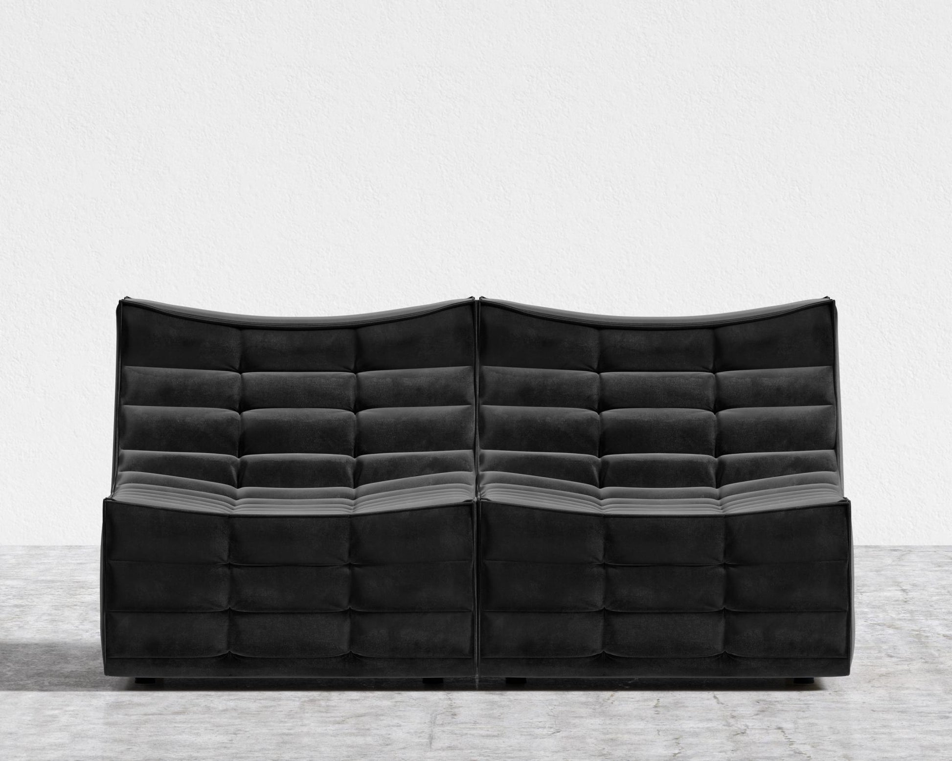 Tanner Sofa - Plush Velvet - Black