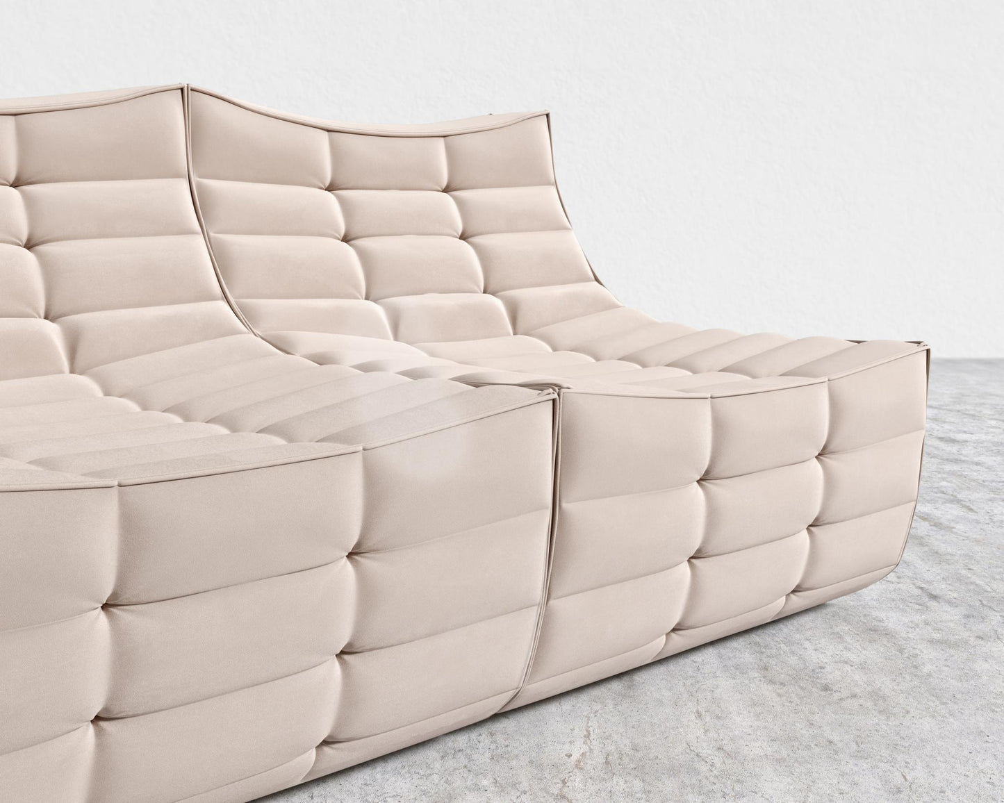 Tanner Sofa - Plush Velvet - Blush