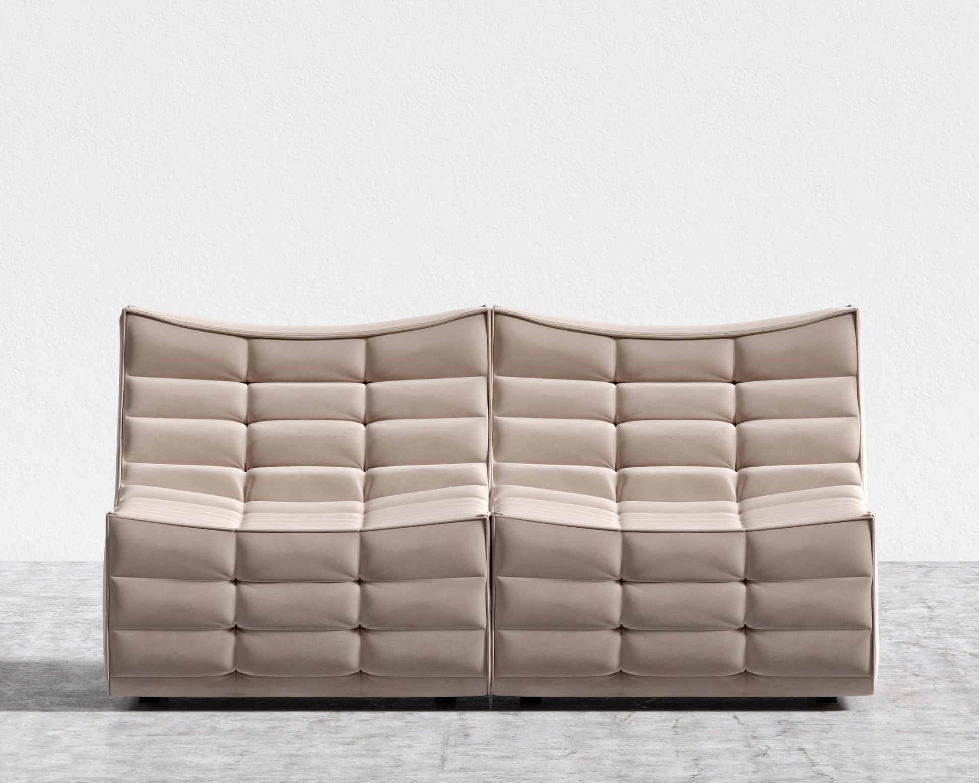 Tanner Sofa - Plush Velvet - Blush