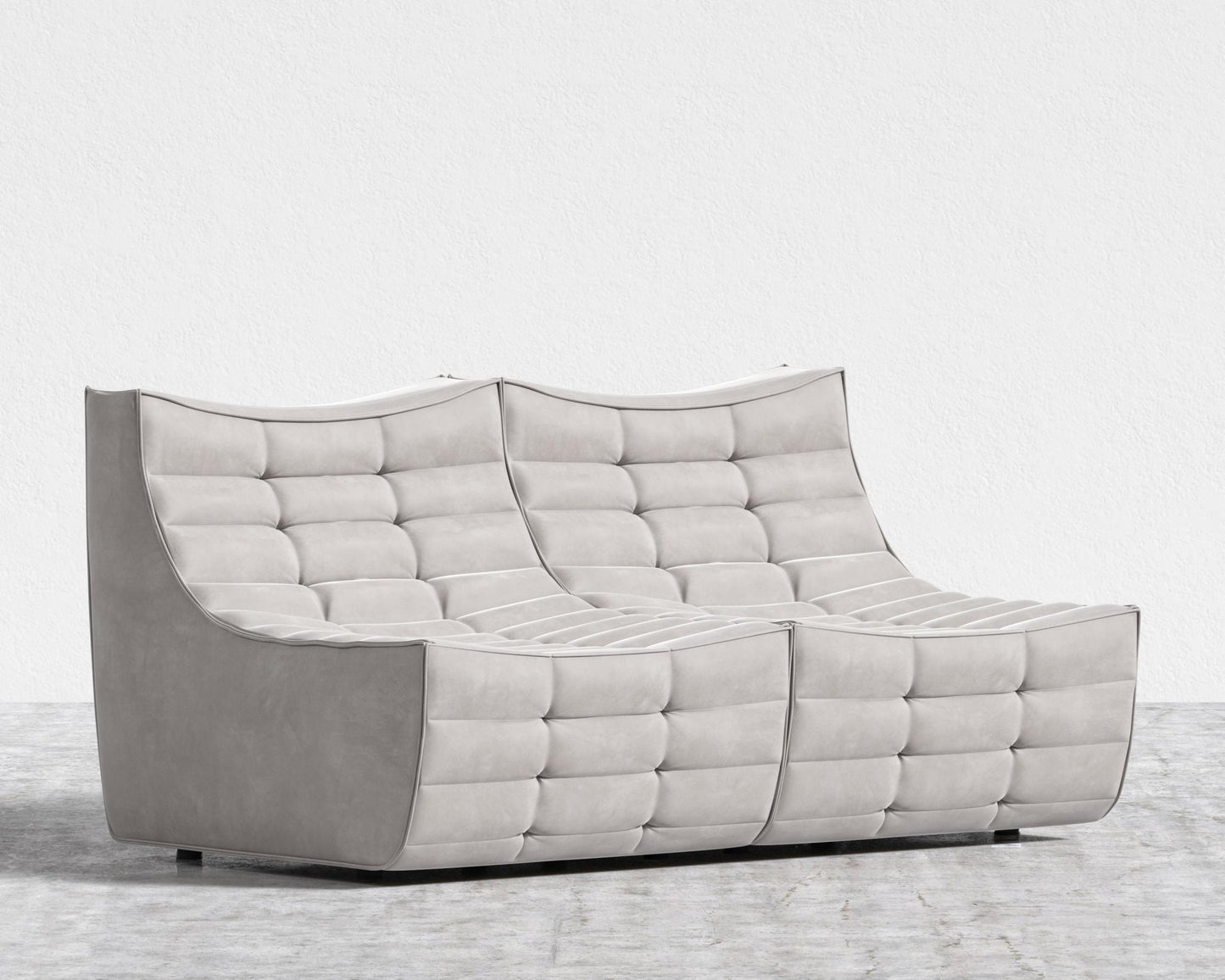 Tanner Sofa - Vegan Venice Suede - Chiffon