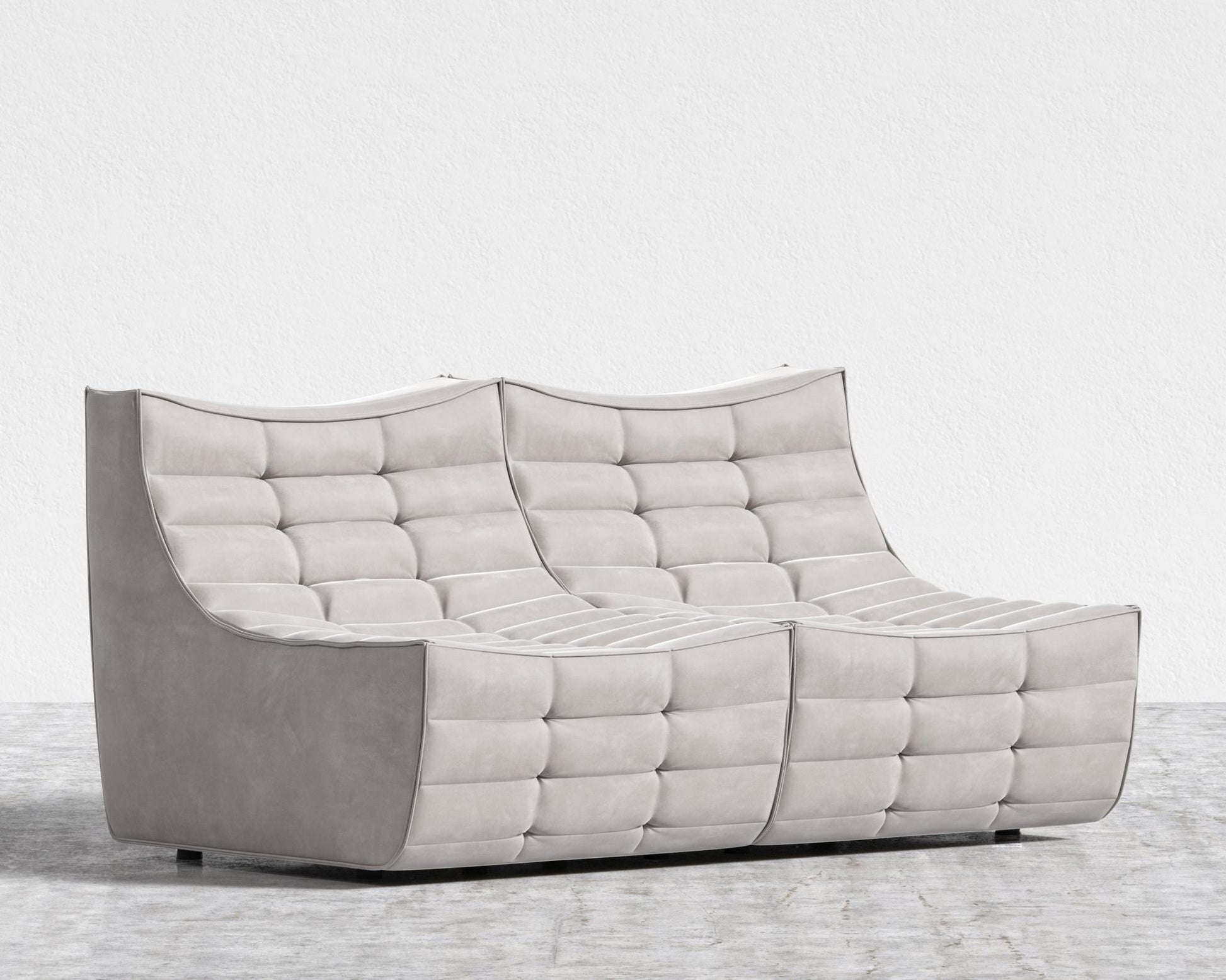 Tanner Sofa - Vegan Venice Suede - Chiffon