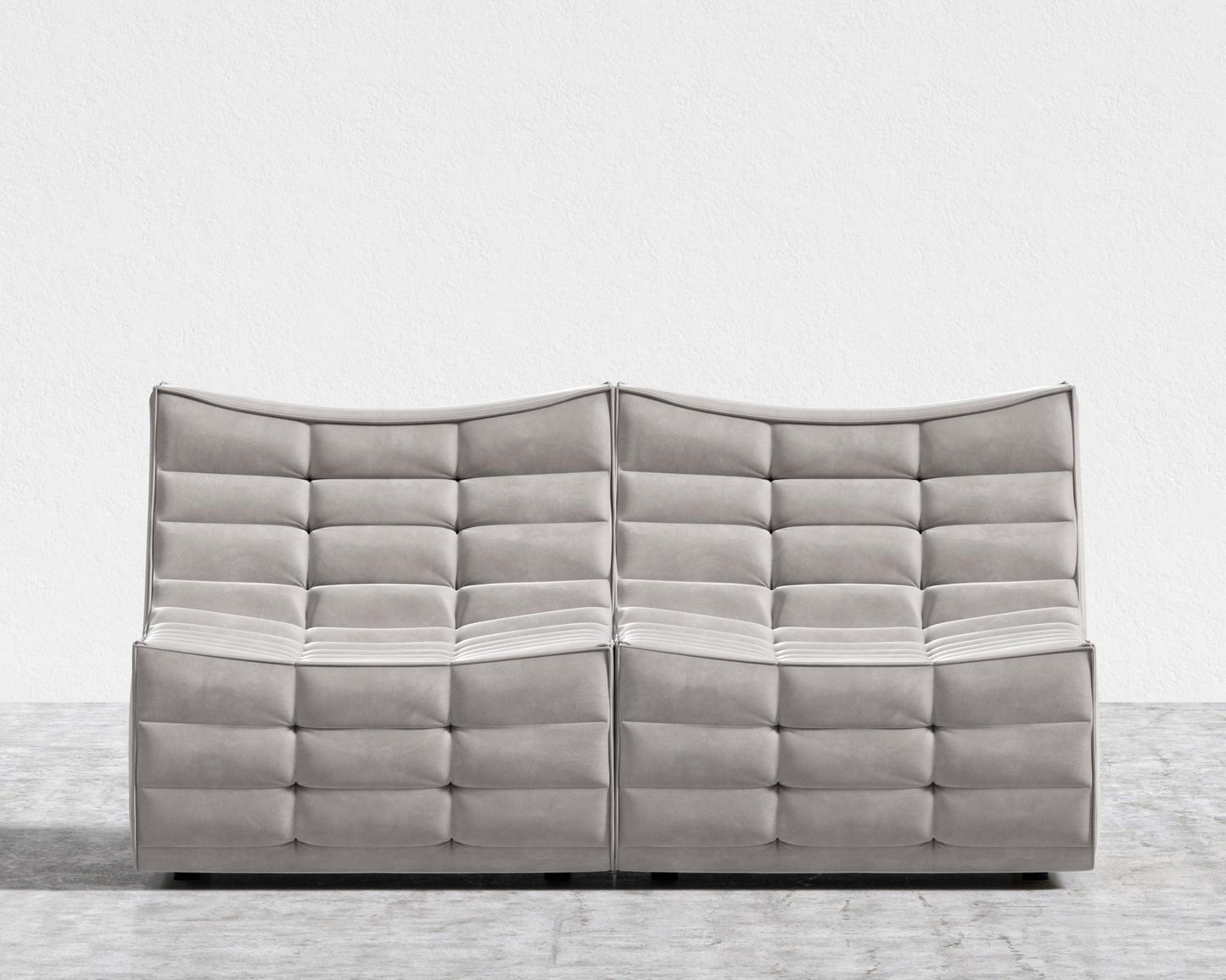 Tanner Sofa - Vegan Venice Suede - Chiffon