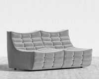 Tanner Sofa - Plush Velvet - Glacier Grey