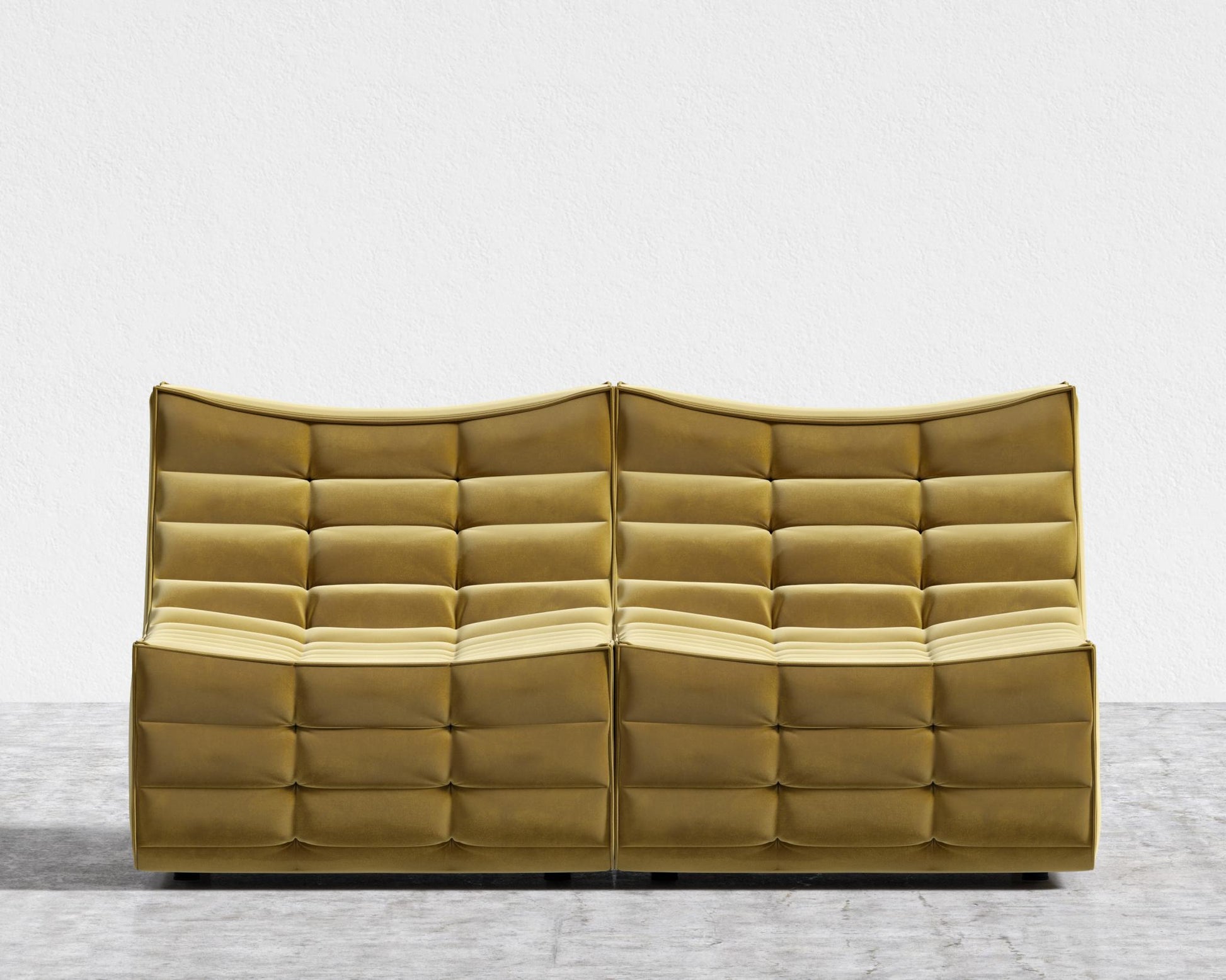 Tanner Sofa - Plush Velvet - Golden Beryl