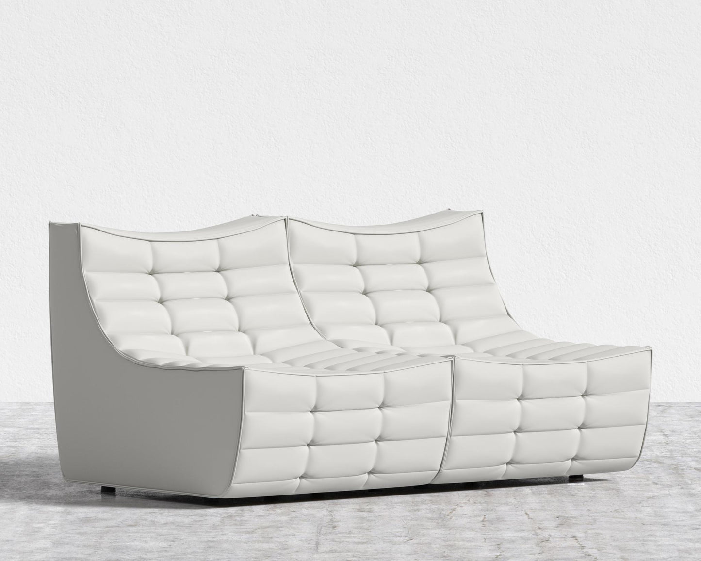 Tanner Sofa - Trento Microfiber Leather - Trento Eggshell