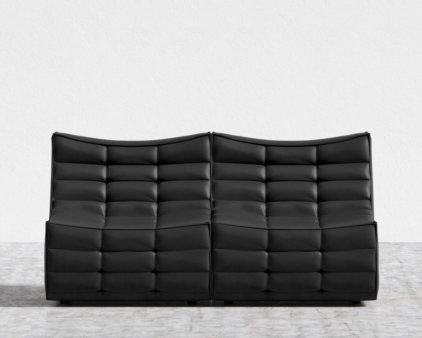 Tanner Sofa - Trento Microfiber Leather - Trento Jet Black