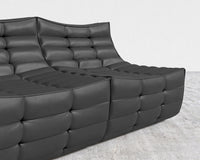 Tanner Sofa - Trento Microfiber Leather - Trento Jet Black