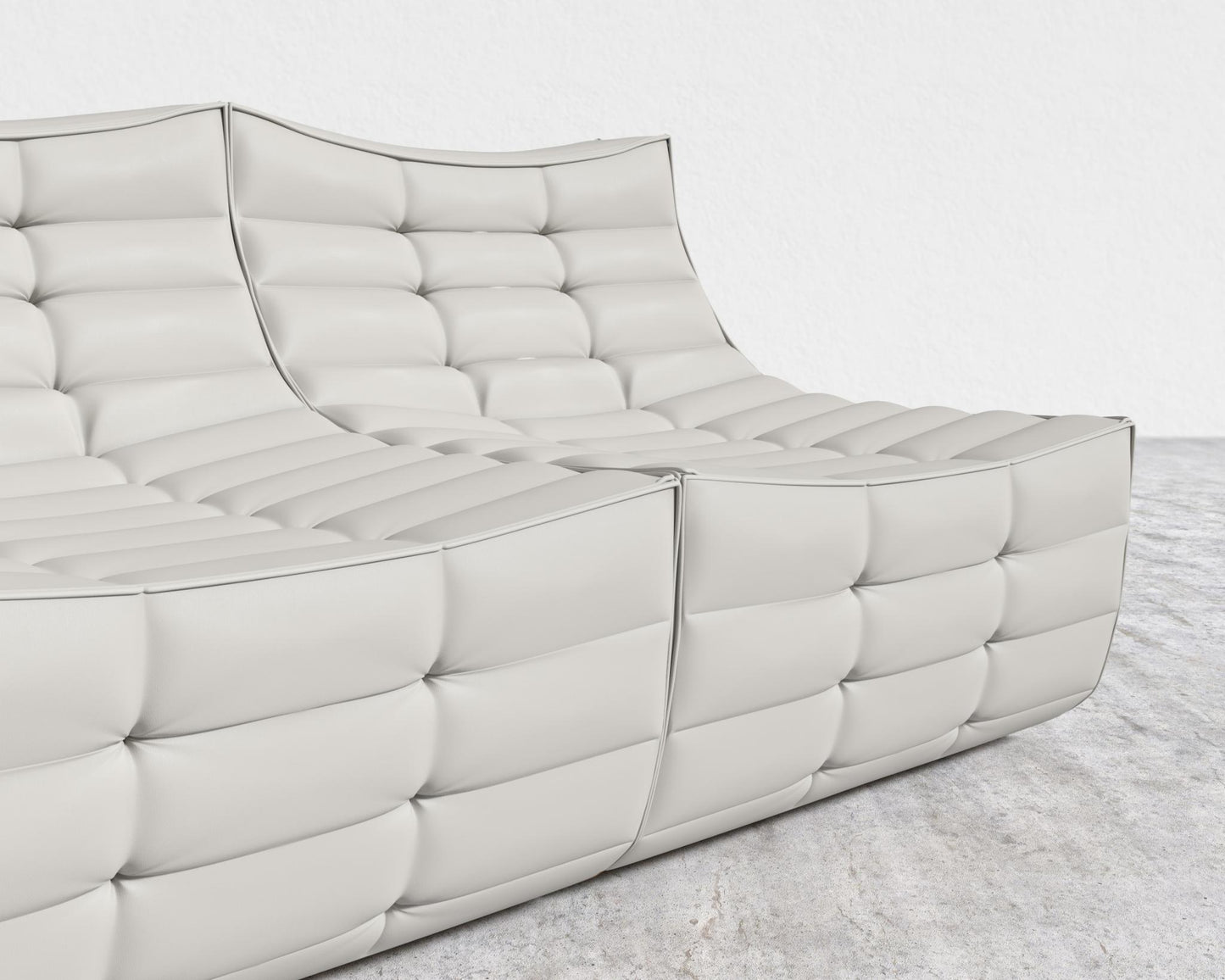 Tanner Sofa - Trento Microfiber Leather - Trento Taupe