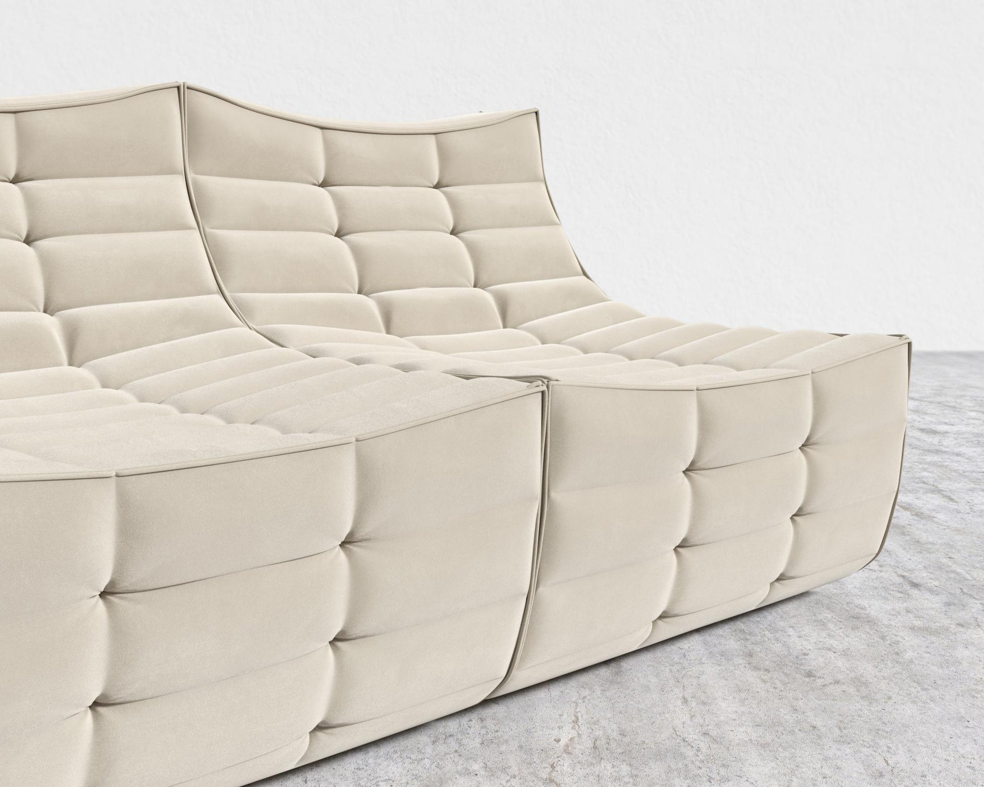 Tanner Sofa - Signature Plush Velvet - Warm Taupe