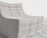 Tanner Armless - Venice Vegan Suede - Chiffon