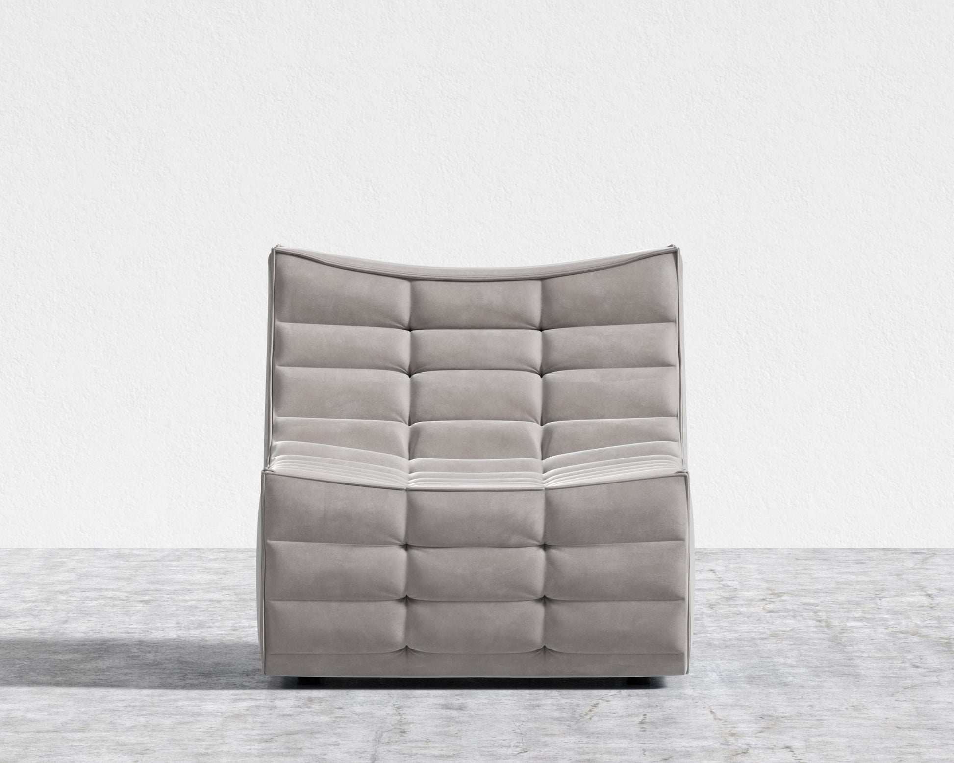 Tanner Armless - Venice Vegan Suede - Chiffon