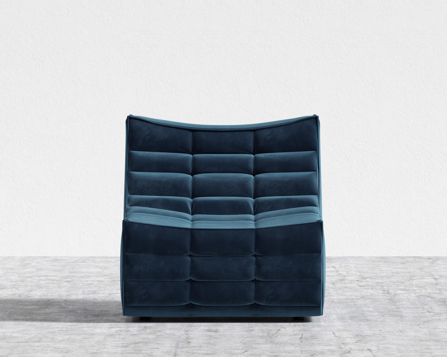 Tanner Armless - Plush Velvet - Cobalt