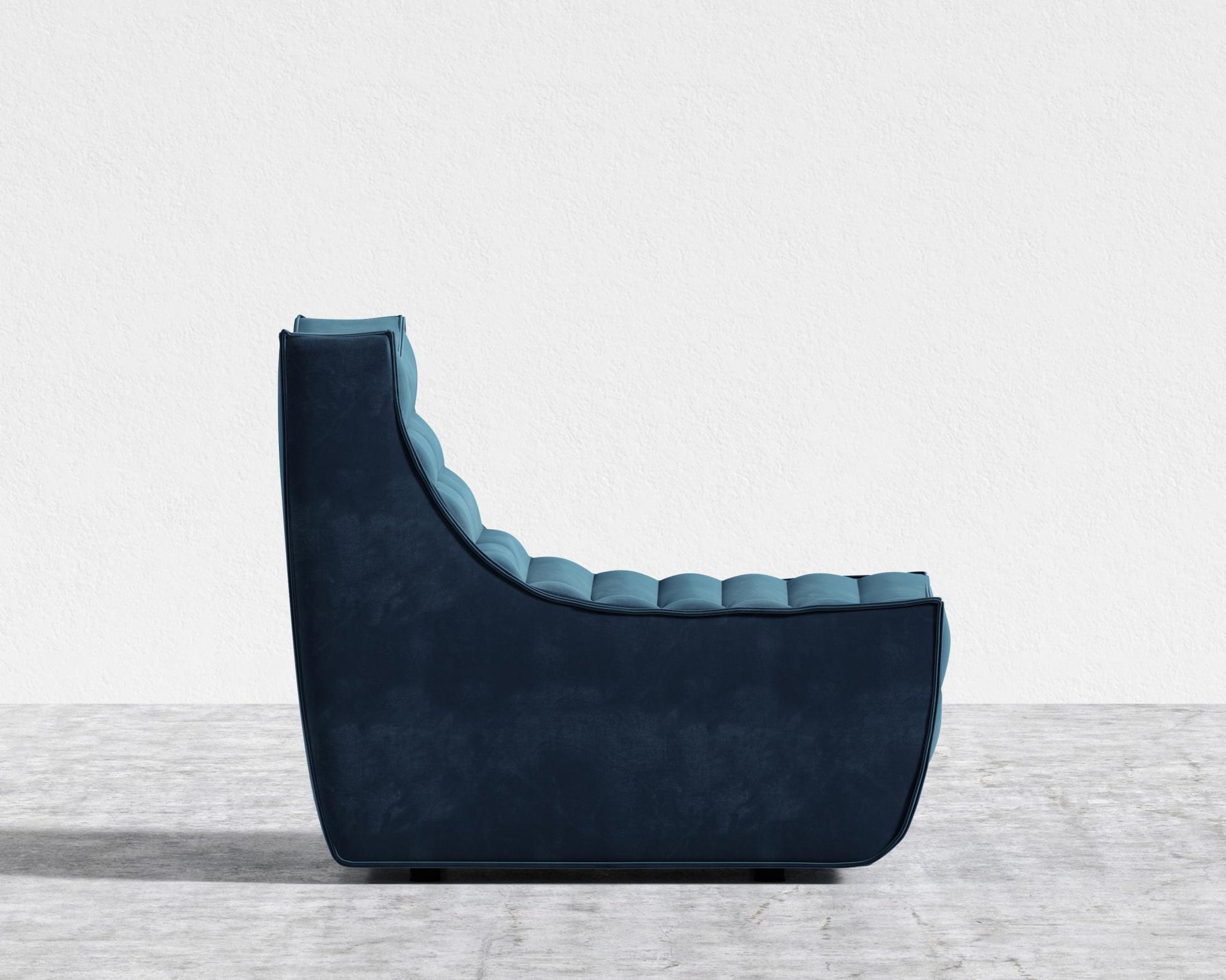 Tanner Armless - Plush Velvet - Cobalt