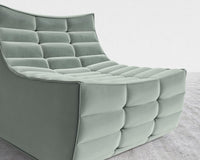 Tanner Armless - Plush Velvet - Moonstone