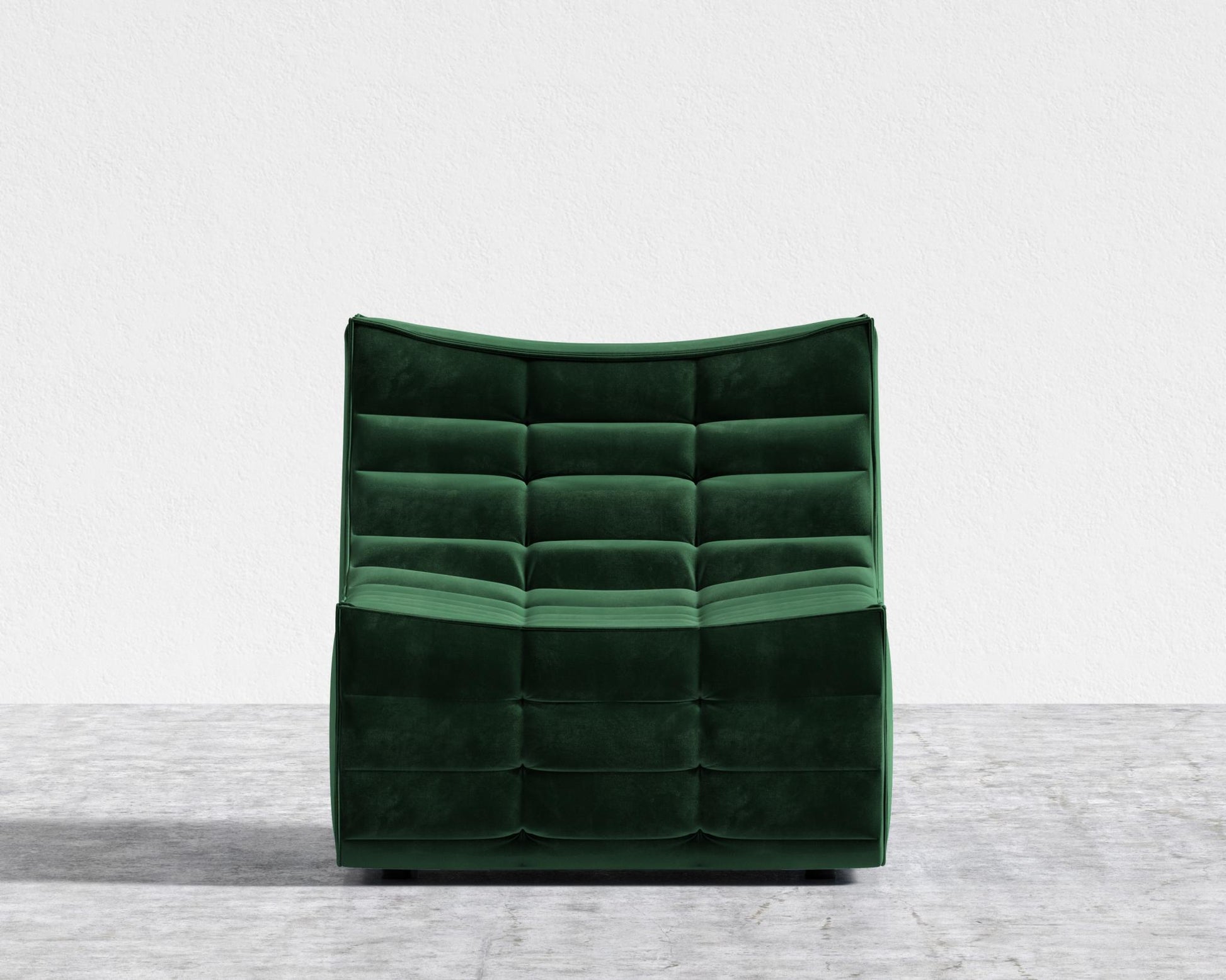 Tanner Armless - Plush Velvet - Moss