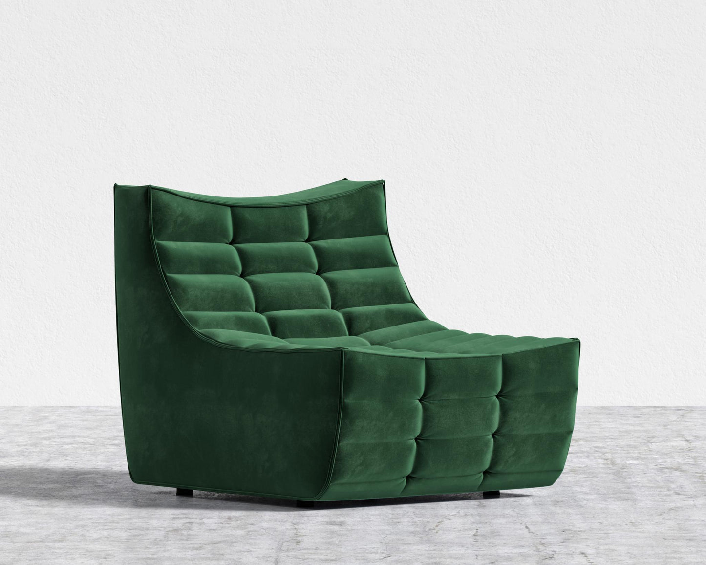 Tanner Armless - Plush Velvet - Moss