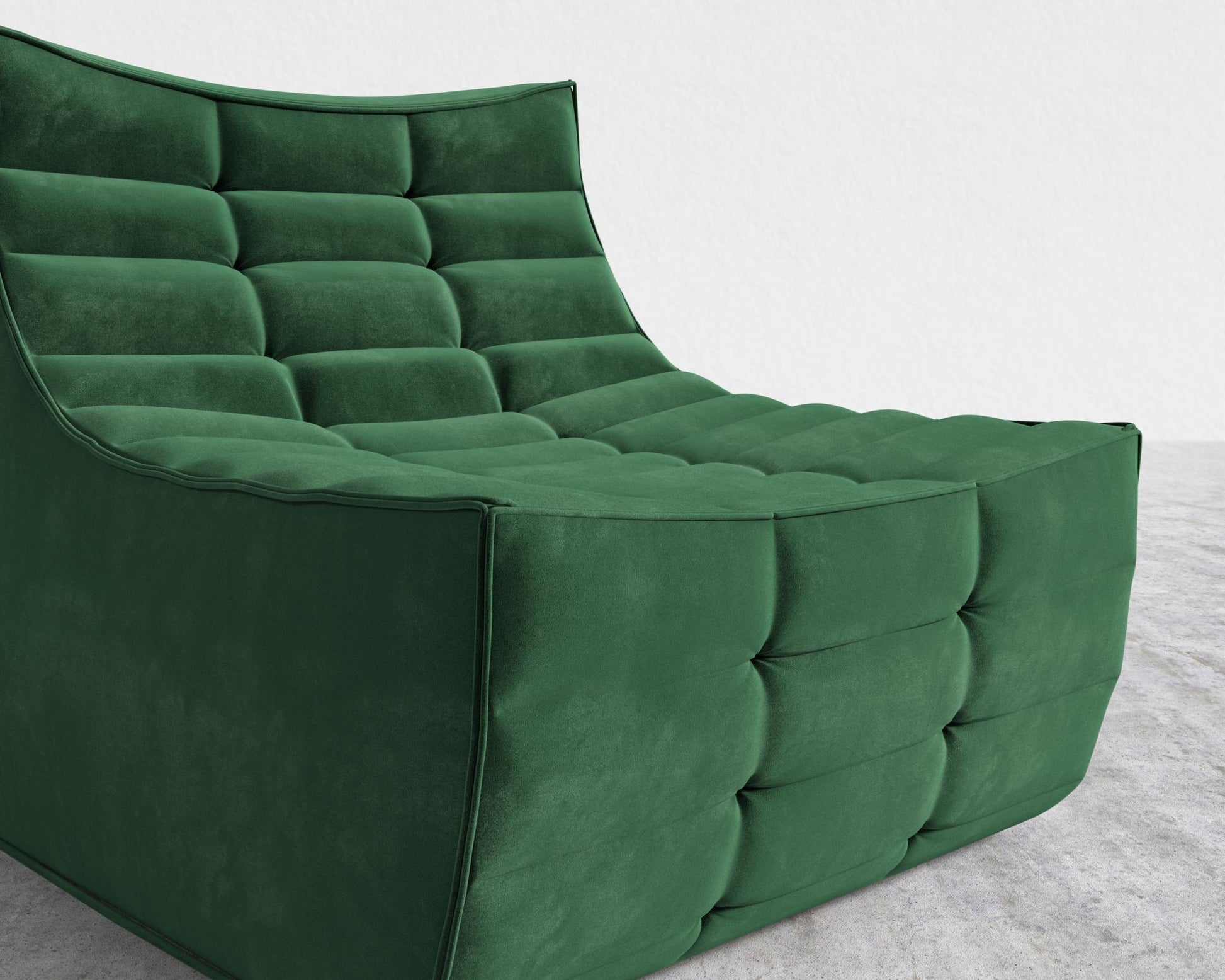 Tanner Armless - Plush Velvet - Moss