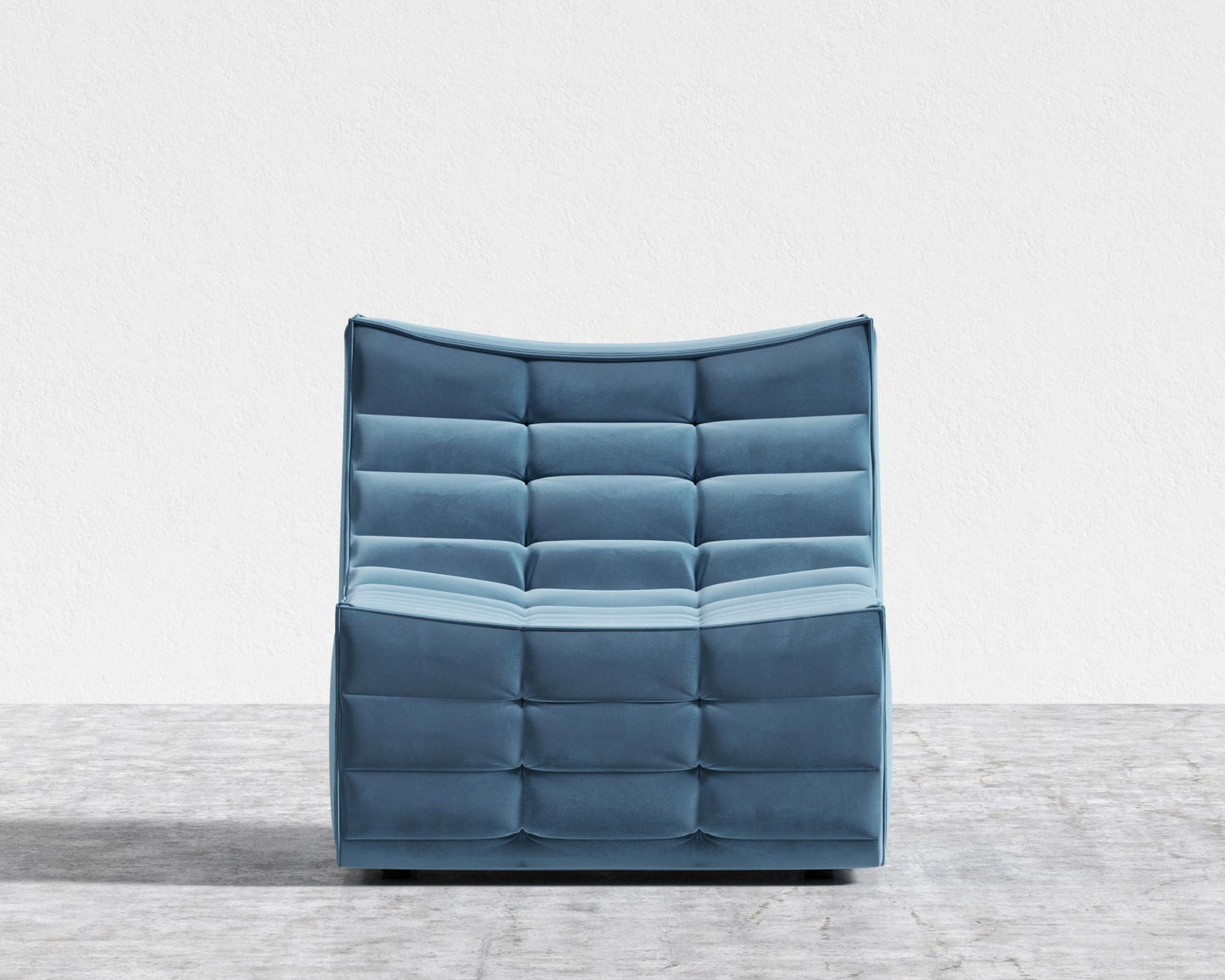 Tanner_Armless_Plush_Velvet - Solstice