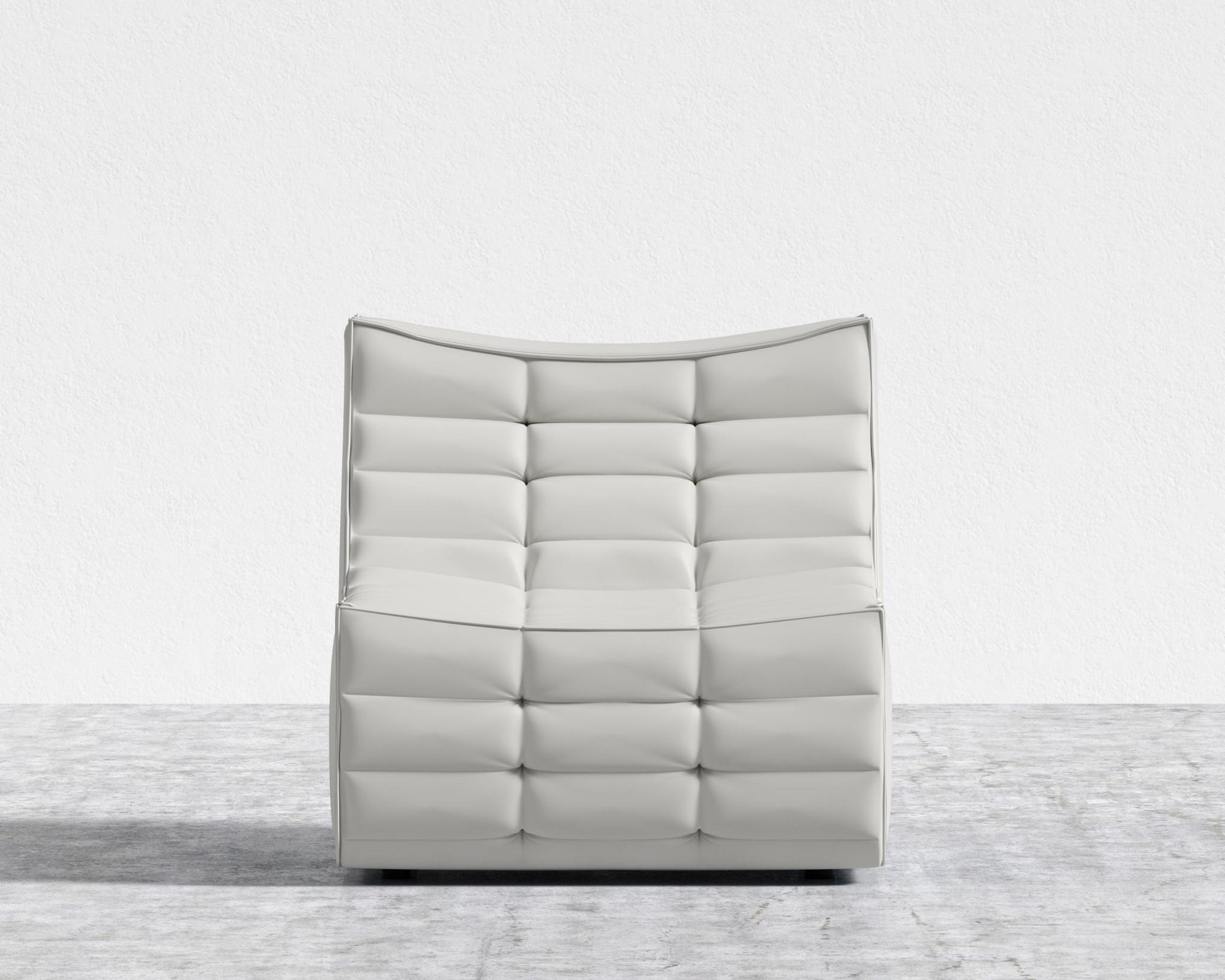 Tanner Armless - Trento Microfiber Leather - Trento Eggshell