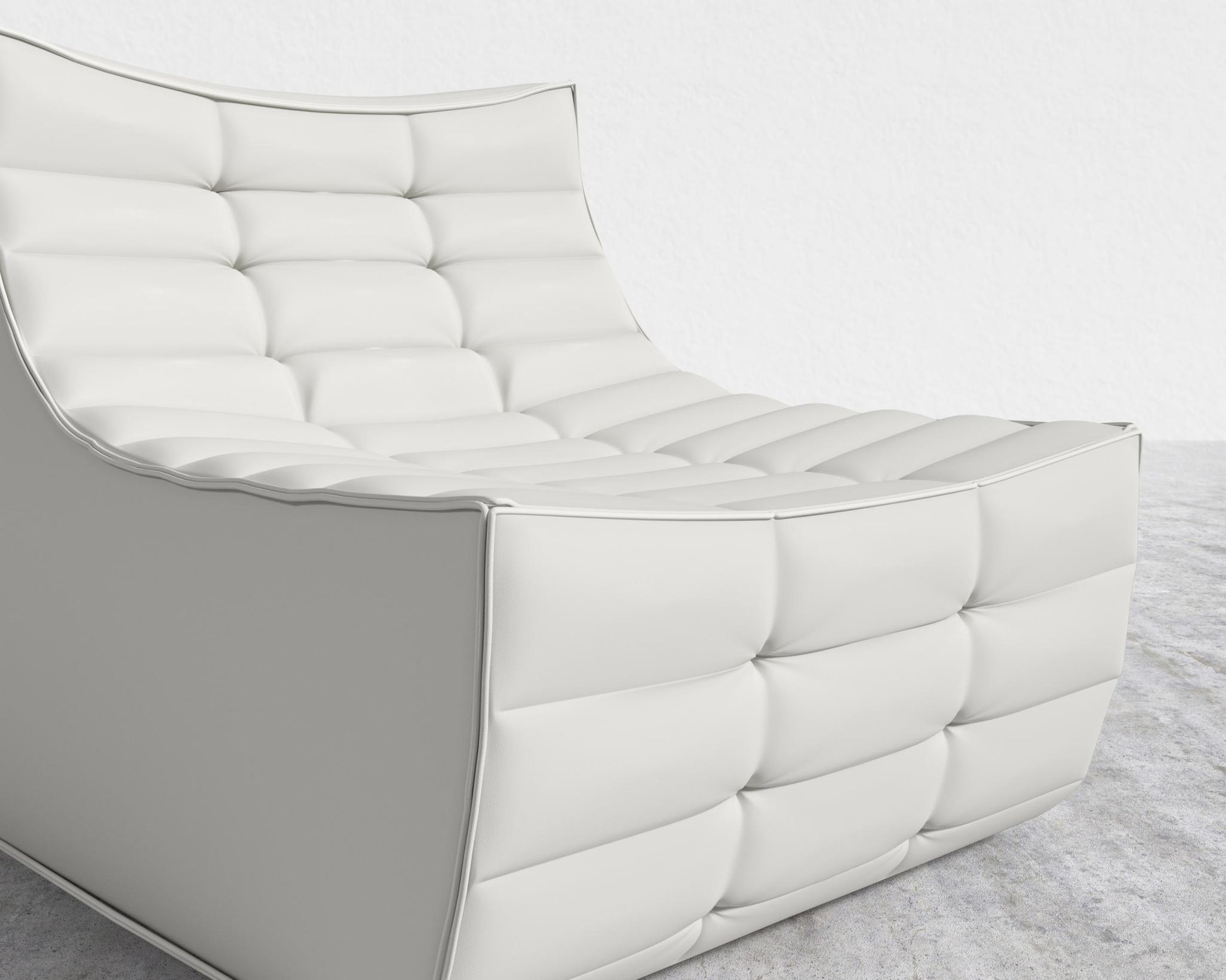 Tanner Armless - Trento Microfiber Leather - Trento Eggshell