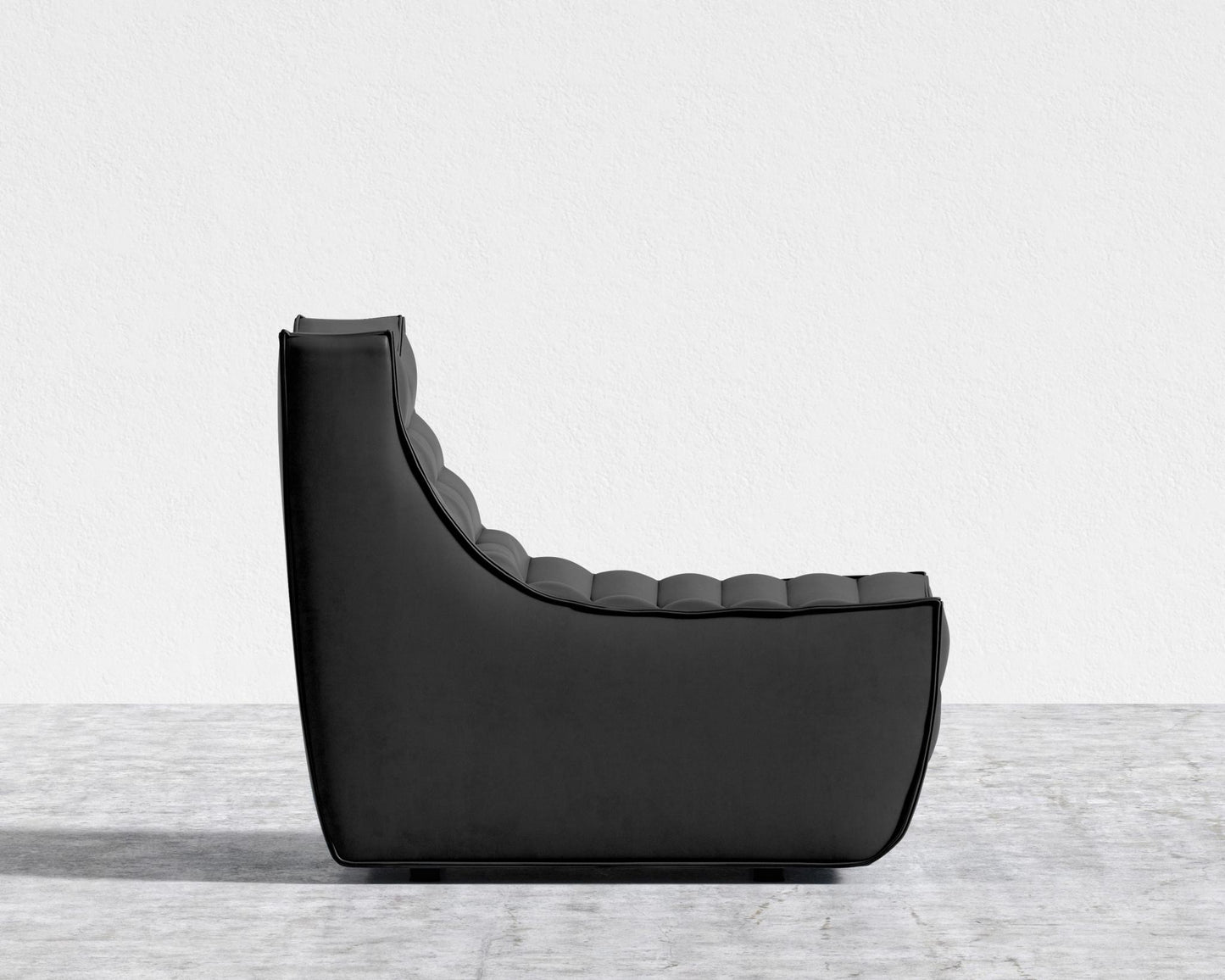 Tanner Armless - Trento Microfiber Leather - Trento Jet Black