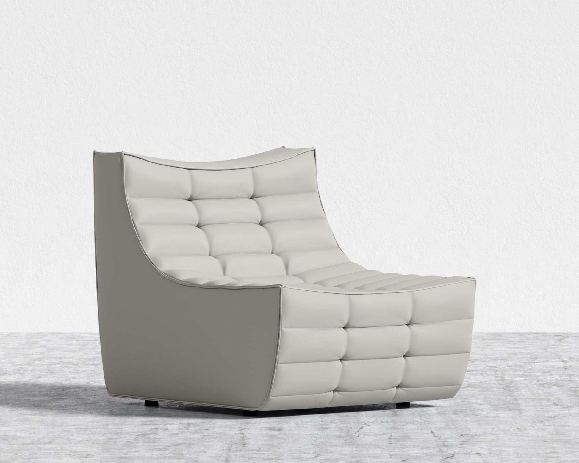 Tanner Armless - Trento Microfiber Leather - Trento Taupe