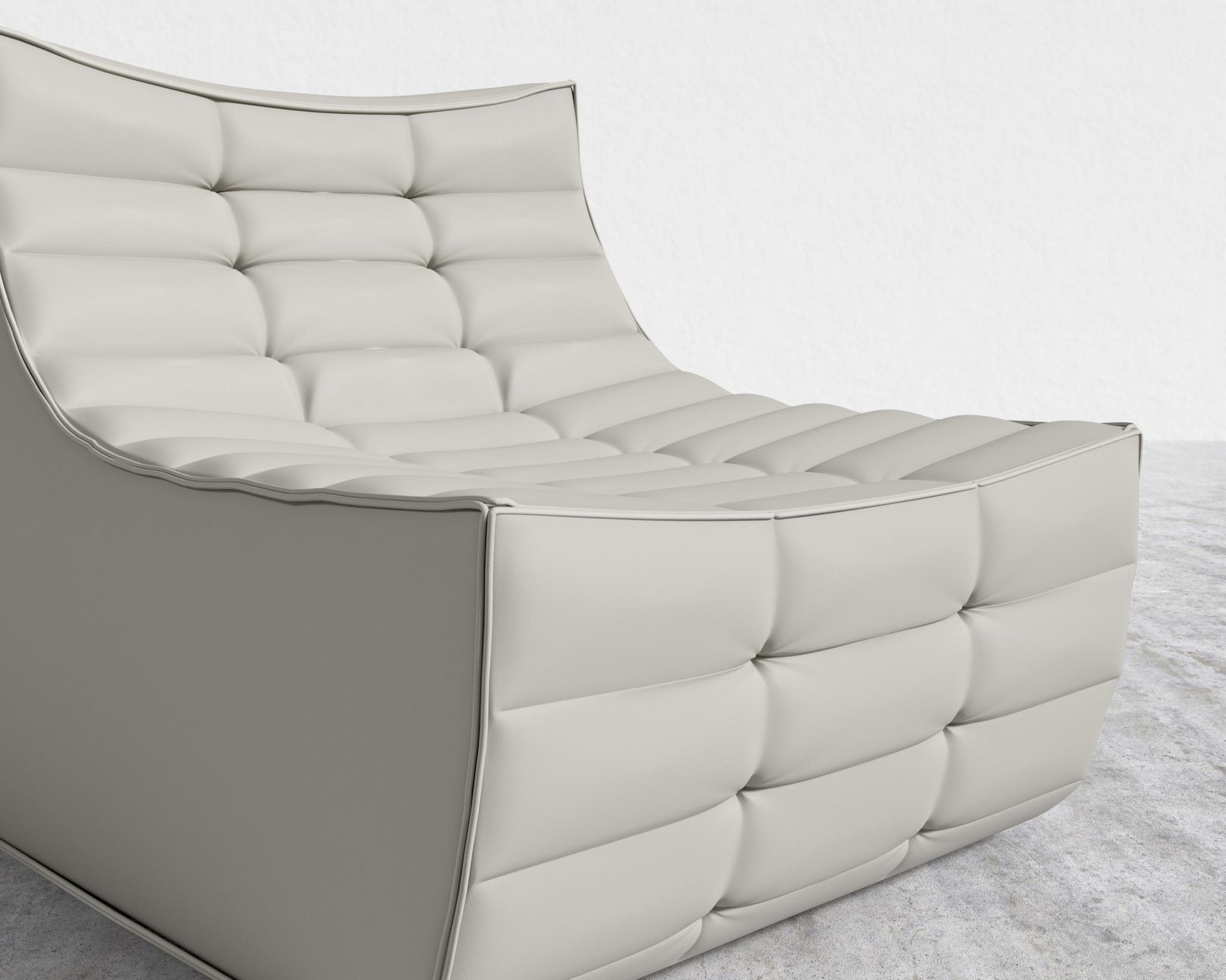 Tanner Armless - Trento Microfiber Leather - Trento Taupe