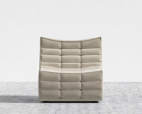 Tanner Armless - Signature Plush Velvet - Warm Taupe