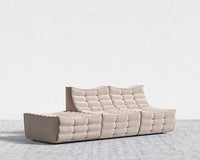 Tanner Open End Sofa - Plush Velvet - Blush