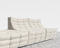 Tanner Open End Sofa - Venice Vegan Suede - Latte