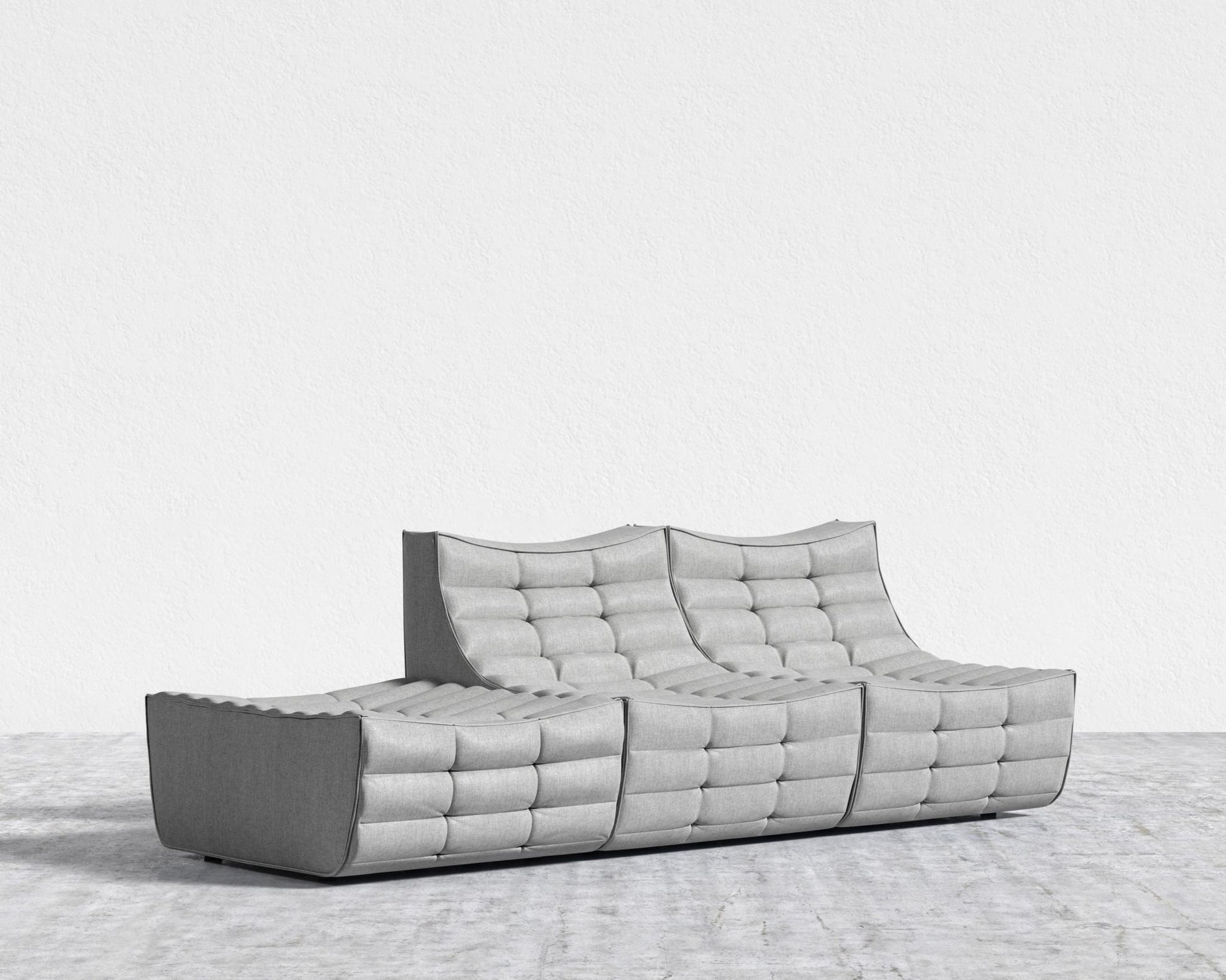 Tanner Open End Sofa - Modern Felt - Malmo