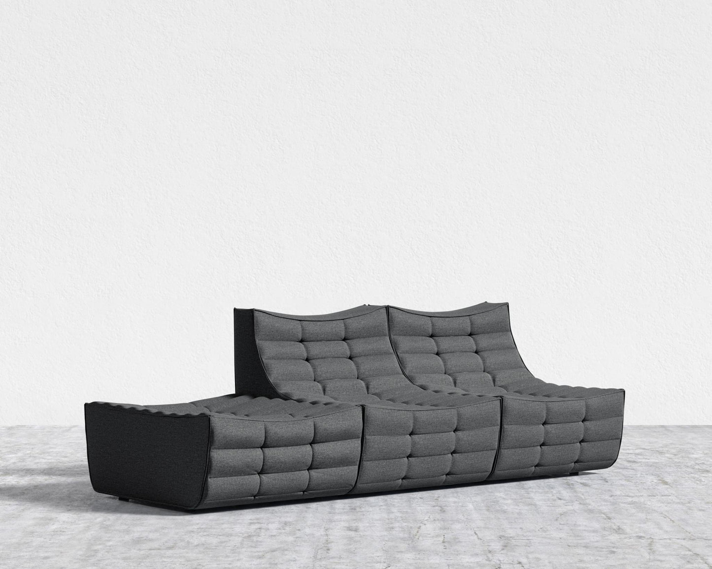 Tanner Open End Sofa - Modern Felt - Stockholm
