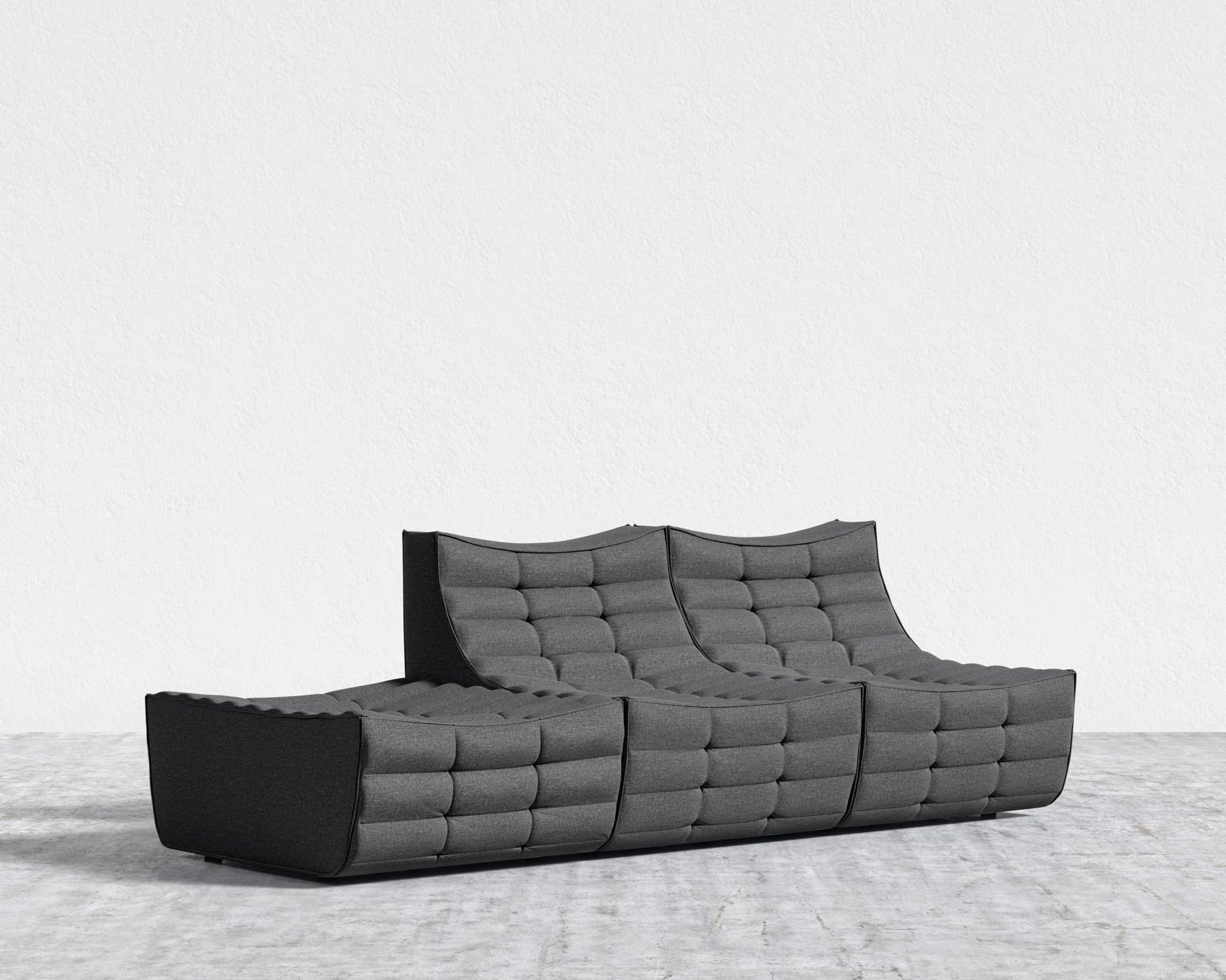 Tanner Open End Sofa - Modern Felt - Stockholm