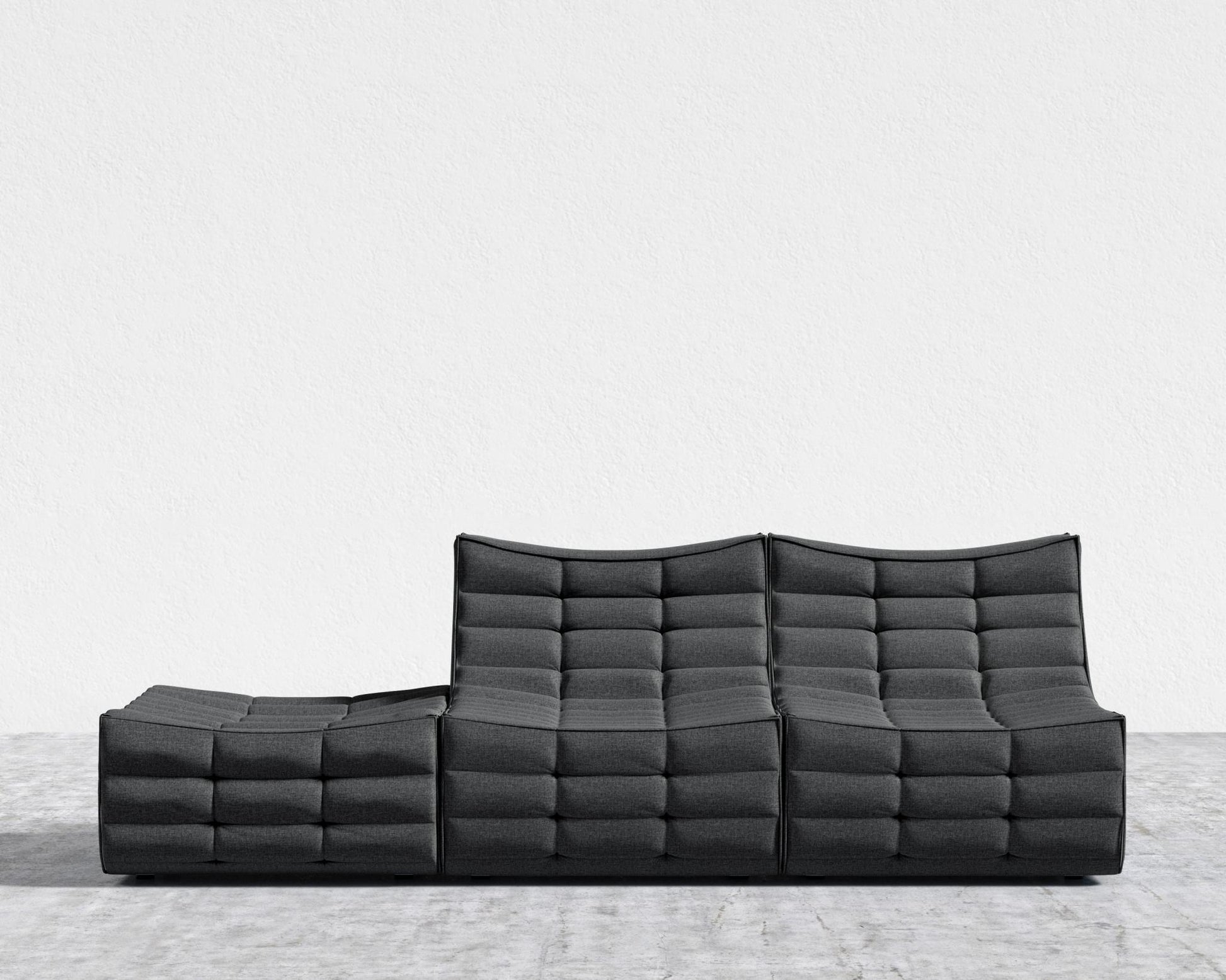 Tanner Open End Sofa - Modern Felt - Stockholm