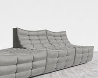 Tanner Open End Sofa - Venice Vegan Suede - Strato