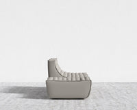 Tanner Open End Sofa - Trento Microfiber Leather - Trento Taupe