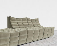 Tanner Open End Sofa - Signature Plush Velvet - Olive Green