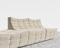 Tanner Open End Sofa - Signature Plush Velvet - Warm Taupe