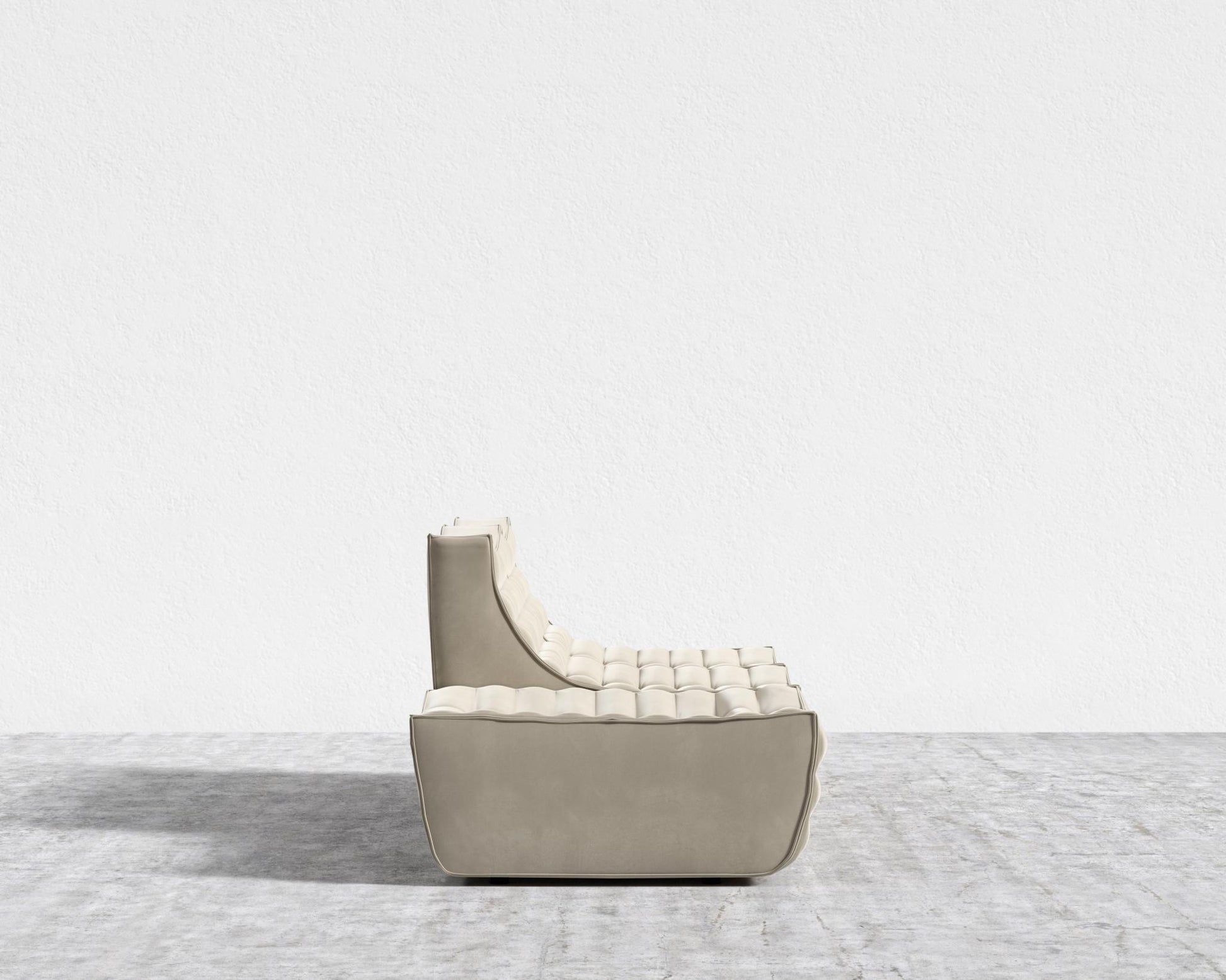 Tanner Open End Sofa - Signature Plush Velvet - Warm Taupe