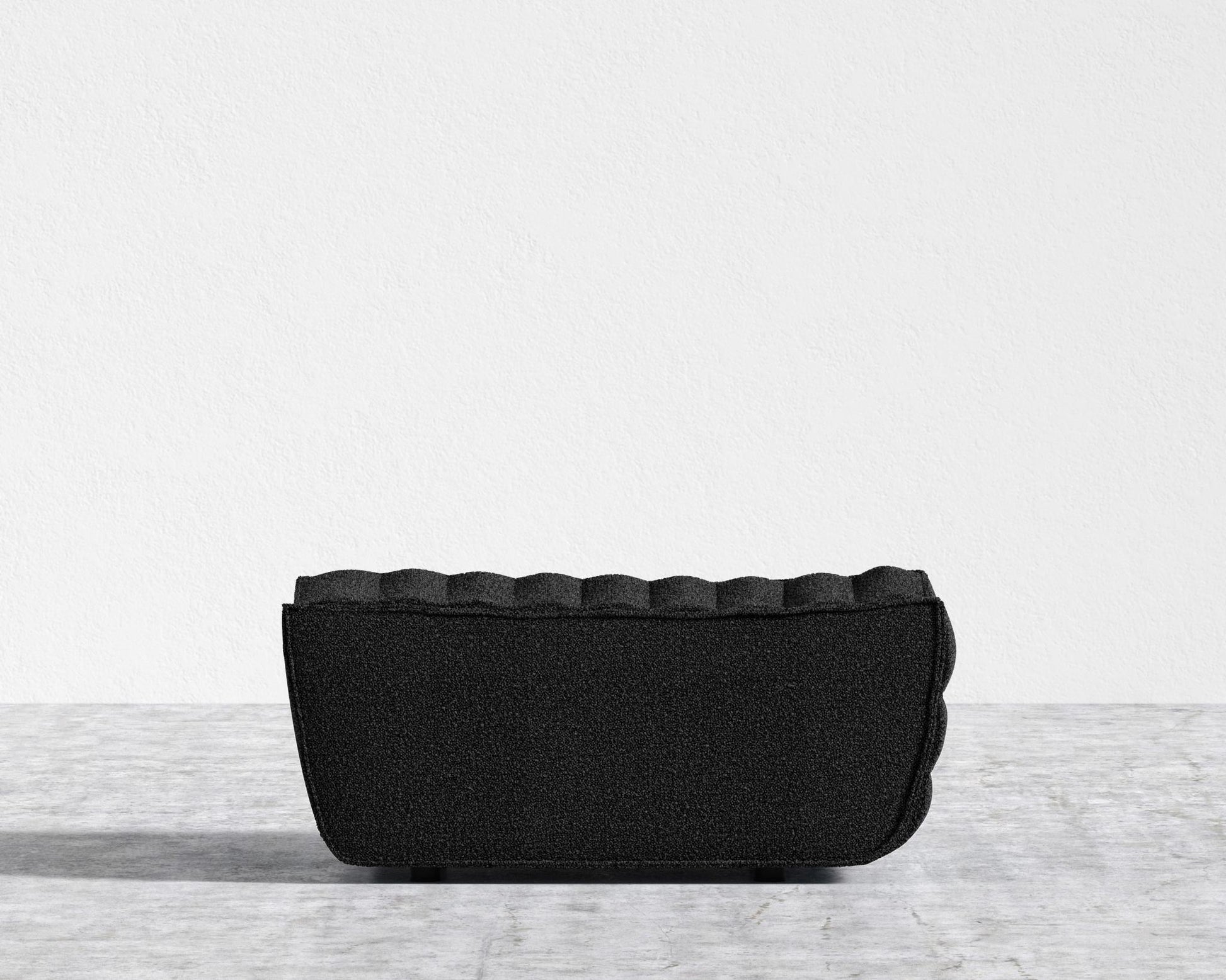 Tanner Ottoman - Chatou Boucle - Caviar