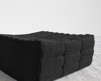 Tanner Ottoman - Chatou Boucle - Caviar
