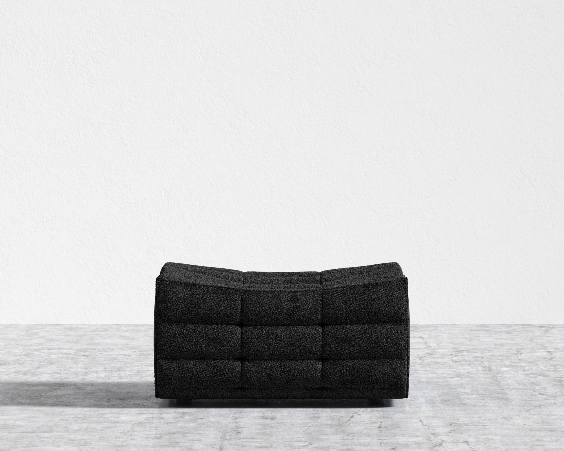 Tanner Ottoman - Chatou Boucle - Caviar