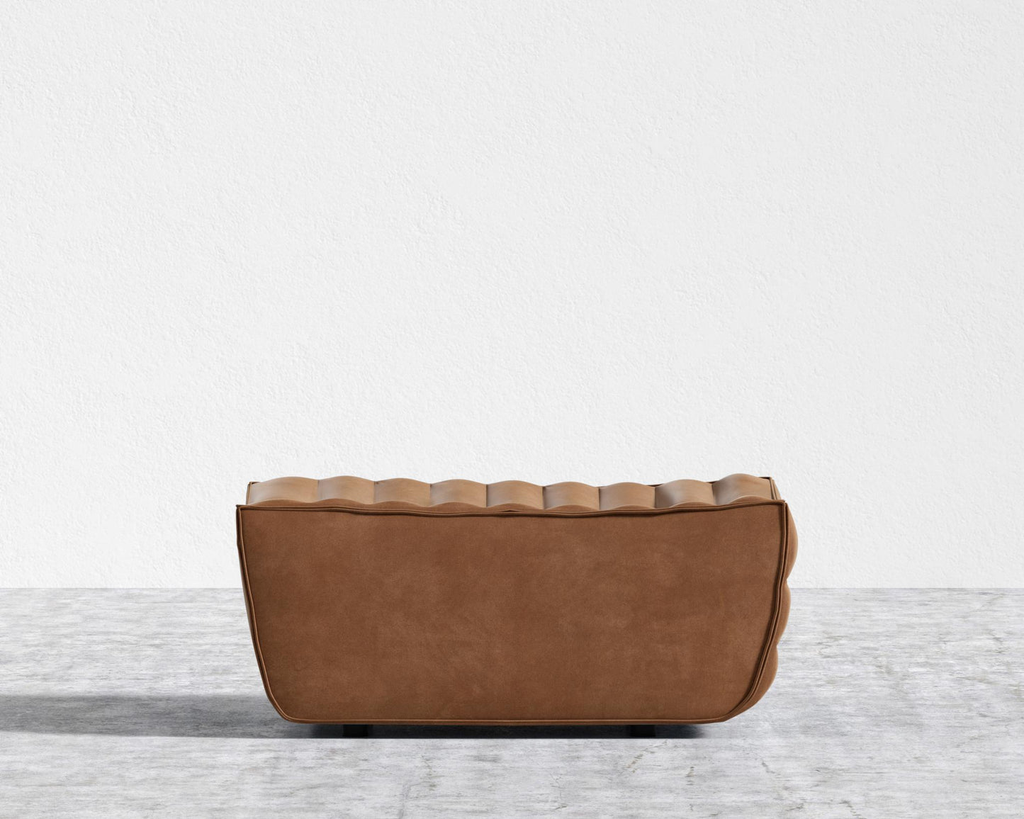 Tanner Ottoman - Venice Vegan Suede - Cider